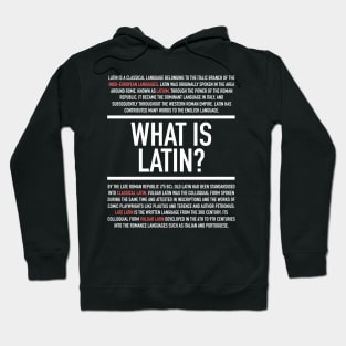 Latin Defined - Latin Teacher Hoodie